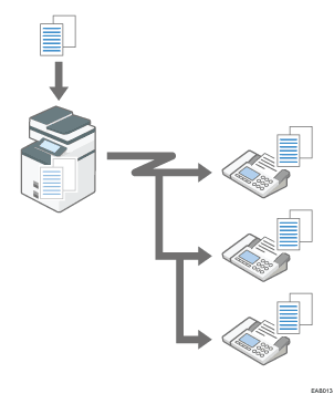 Illustration de la transmission à partir de la mémoire