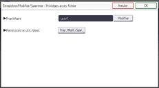 Illustration de l'écran du panneau de commande