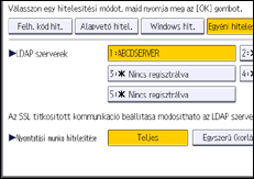A kezelőpanel ismertetése