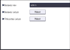 A kezelőpanel ismertetése