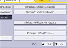 A kezelőpanel ismertetése