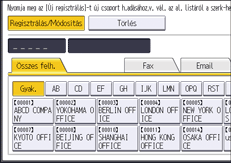 A kezelőpanel ismertetése