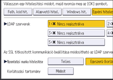 A kezelőpanel ismertetése