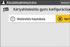 A kezelőpanel ismertetése