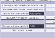 A kezelőpanel ismertetése