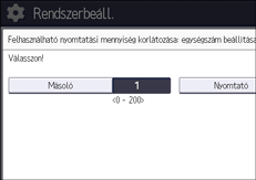 A kezelőpanel ismertetése