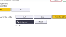 A kezelőpanel ismertetése