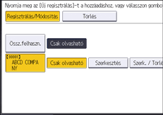 A kezelőpanel ismertetése
