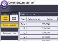 A kezelőpanel ismertetése