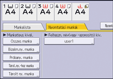 A kezelőpanel ismertetése