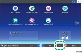 A kezelőpanel ismertetése