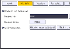 A kezelőpanel ismertetése