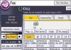 A kezelőpanel ismertetése