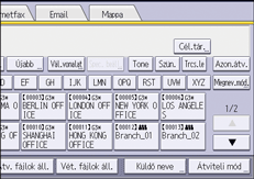 A kezelőpanel ismertetése