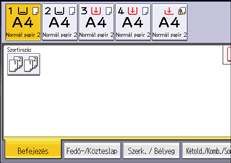 A kezelőpanel ismertetése