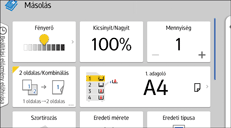A kezelőpanel ismertetése