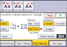 A kezelőpanel ismertetése