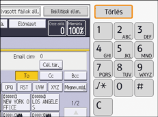 A kezelőpanel ismertetése