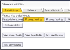A kezelőpanel ismertetése