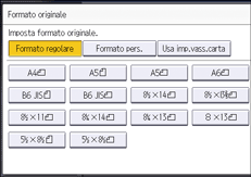 Illustrazione della schermata sul pannello di controllo