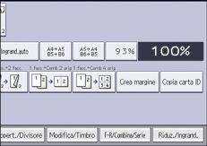 Illustrazione della schermata sul pannello di controllo