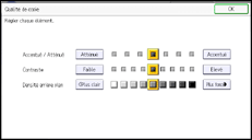 Illustrazione della schermata sul pannello di controllo