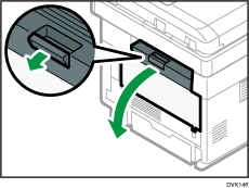 Illustrazione dello sportello posteriore.