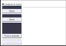 Illustrazione della schermata sul pannello di controllo