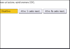 Illustrazione della schermata sul pannello di controllo