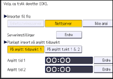 Illustrasjon av betjeningspanelet