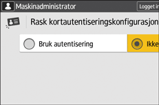 Illustrasjon av betjeningspanelet