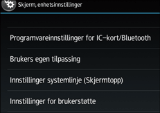 Illustrasjon av betjeningspanelet