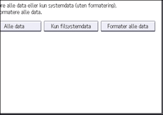 Illustrasjon av betjeningspanelet