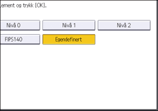Illustrasjon av betjeningspanelet