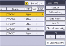 Illustrasjon av betjeningspanelet