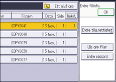 Illustrasjon av betjeningspanelet
