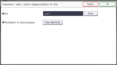 Illustrasjon av betjeningspanelet
