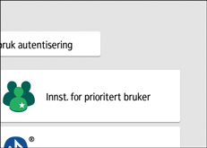 Illustrasjon av betjeningspanelet