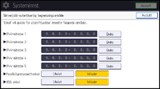 Illustrasjon av betjeningspanelet