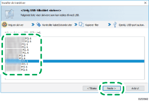 Illustrasjon av driverskjerm
