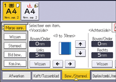 Afbeelding van bedieningspaneel