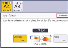 Afbeelding van bedieningspaneel
