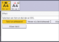 Afbeelding van bedieningspaneel