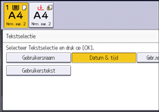 Afbeelding van bedieningspaneel