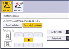 Afbeelding van bedieningspaneel