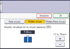Afbeelding van bedieningspaneel