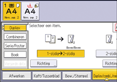 Afbeelding van bedieningspaneel