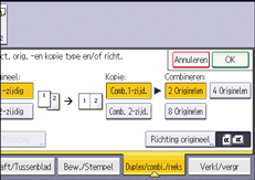 Afbeelding van bedieningspaneel