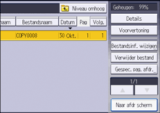 Afbeelding van bedieningspaneel