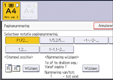 Afbeelding van bedieningspaneel